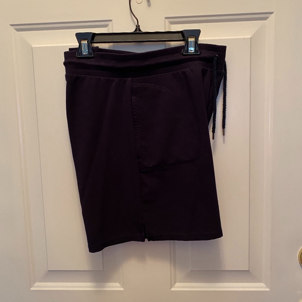 Navy Terry Short with draw string